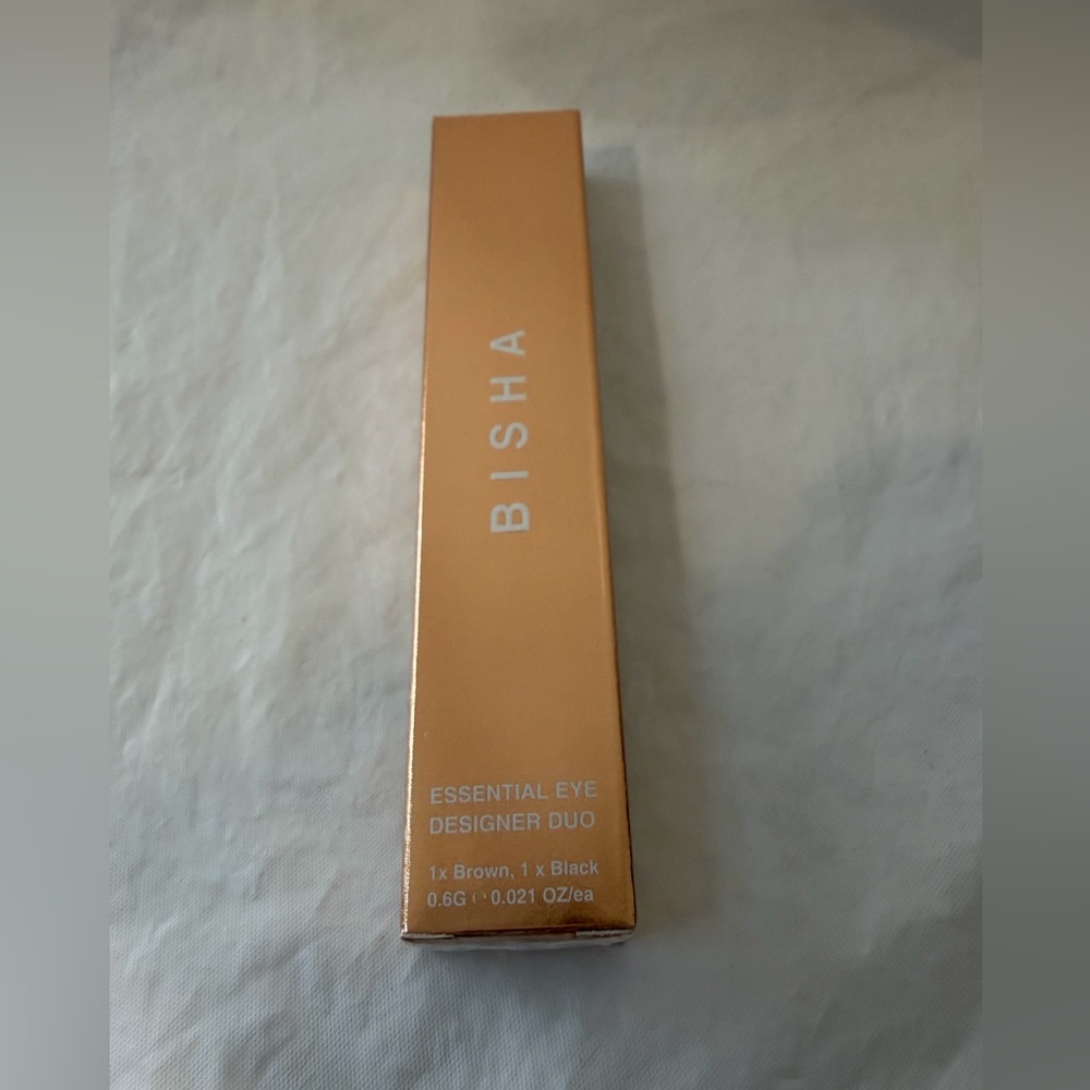NIB BISHA Essential Eye Designer Duo Set - Downtown Black & Uptown Brown